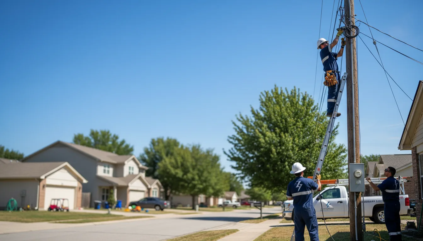 Residential electrician providing installation services in Pioneer, LA